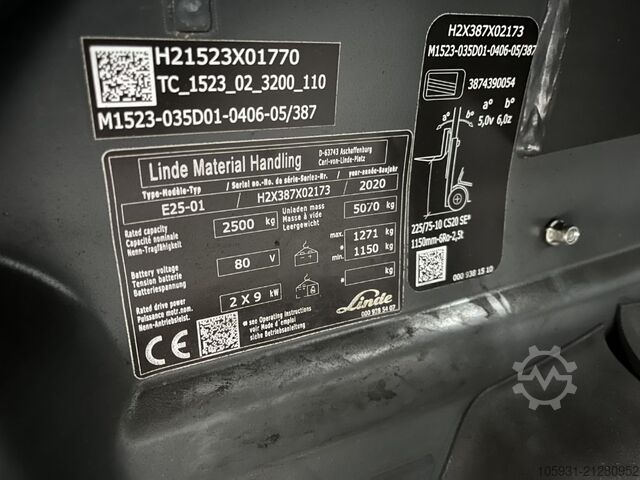 Elektro 4 Rad-Stapler Linde E25-01