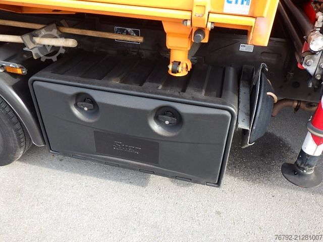 Dreiseitenkipper IVECO 70 C 18 DoKa/Kipper/Palfinger Kran/Greifer/2xAHK