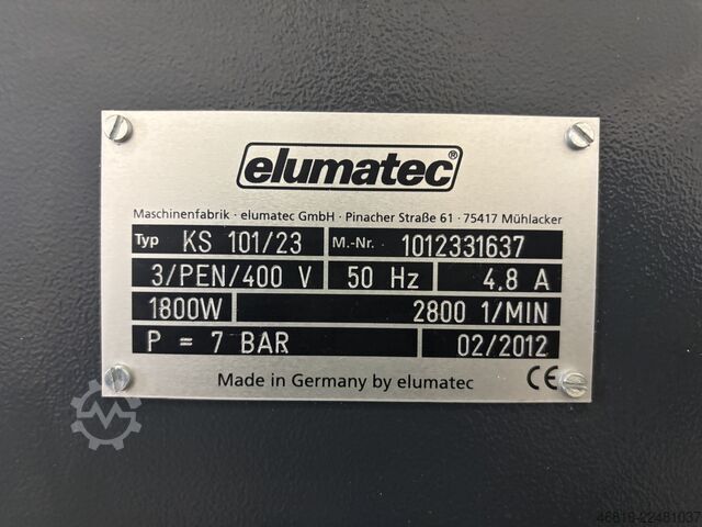 Vee-notch and notching saw elumatec KS 101/23