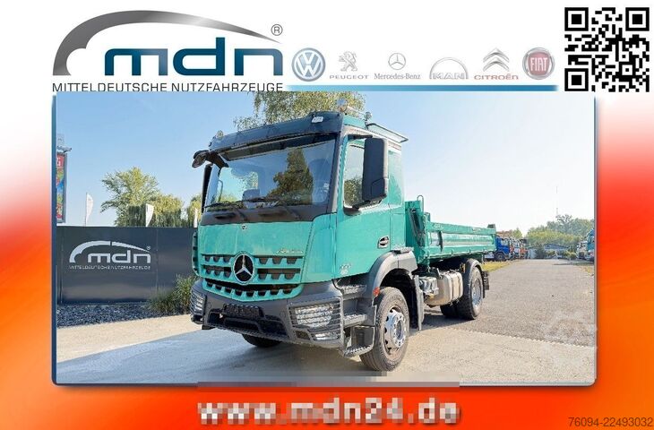 Three-sided tipper truck MERCEDES-BENZ Arocs 1836 4x2 MEILLER Kipper AHK 35to