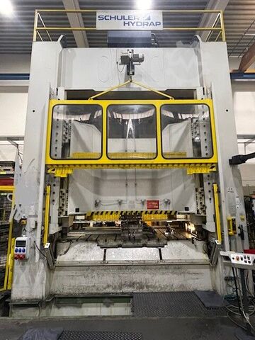 Hydraulic press with 500 t pressing force Schuler Hydrap HPDZb 500 -2400/1300