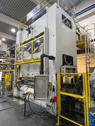 Hydraulic press with 500 t pressing force Schuler Hydrap HPDZb 500 -2400/1300