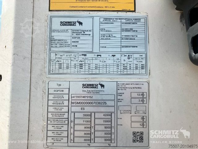 Reefer semitrailer Schmitz Cargobull Semiremolque Frigo Standard Dos pisos