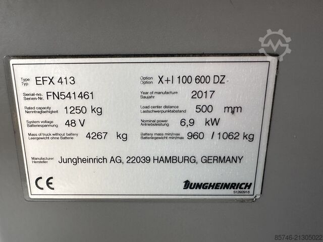 EFX 413 X + i = Drahtführung !! Triplex-FFL!! JUNGHEINRICH EFX 413 X + i   = Wire Guidance !! Triplex FFL !!