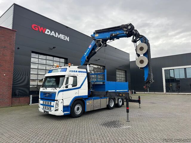 Crane truck Volvo FM 420 6x2 Trekker/Bakwagen HMF 4720 + Flyjib ,...