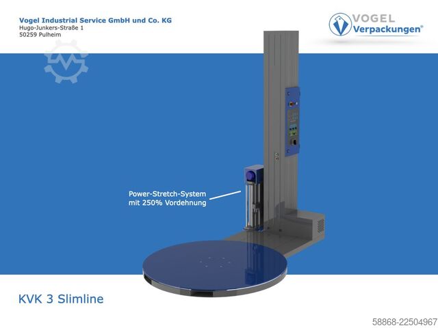 Semi-automatic pallet wrapper  KVK 3 Slimline