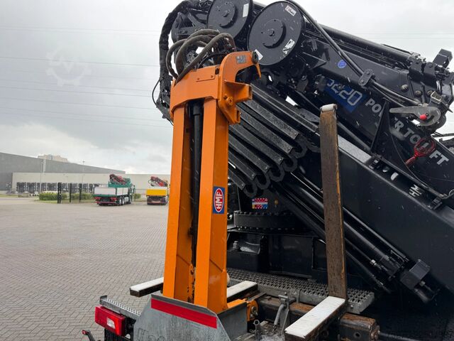 Crane truck Scania P370 XT 6x2 HMF 3220-K6+Fly jib FJ600-K3 Euro 6D