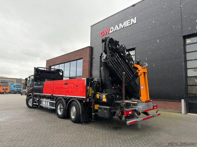 Crane truck Scania P370 XT 6x2 HMF 3220-K6+Fly jib FJ600-K3 Euro 6D
