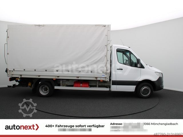 Transporter mit Pritsche & Plane MERCEDES-BENZ Sprinter 519 V6 MAXI *LBW+WERKSTATT+AHK* (1021)