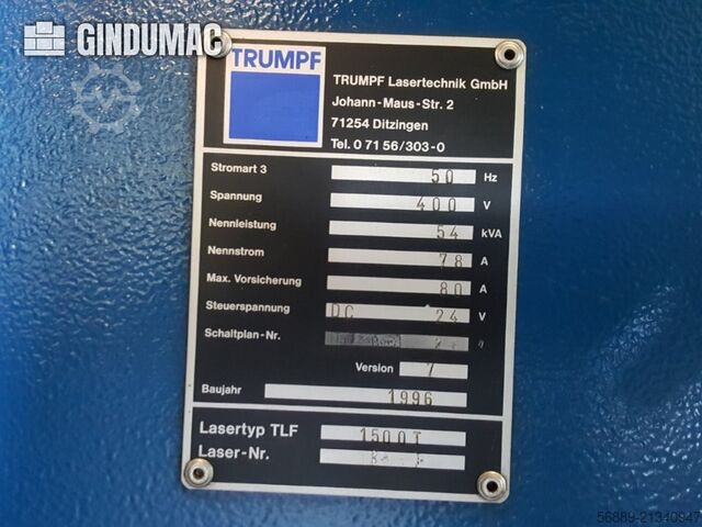 TRUMPF Trumatic 600L TRUMPF Trumatic 600L
