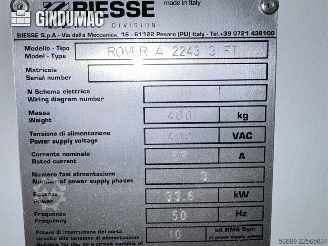 BIESSE Rover A FT 2243 BIESSE Rover A FT 2243