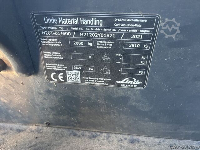 LPG Forklifts Linde H20T-01/600