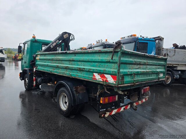 Tipper van MAN 8.174 / E3 / Kipper Kran Greifer / 2X AHK