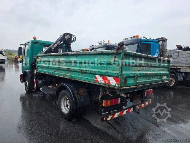 Dreiseitenkipper MAN 8.174 / E3 / Kipper Kran Greifer / 2X AHK