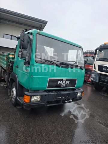 Dreiseitenkipper MAN 8.174 / E3 / Kipper Kran Greifer / 2X AHK