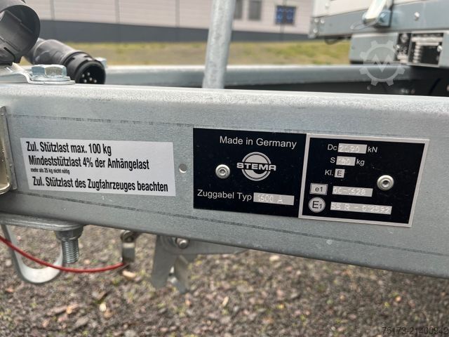 Low loader trailer STEMA ALU ST .1 , 100KMH 2,51 m x 1,53 m, 1