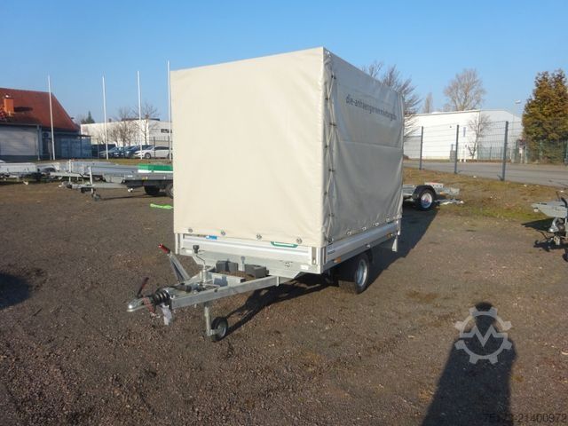 Car trailer UNSINN FZ-TECHNIK AS13-15 WEB HK 2315-13-10 Hochlader  mit Plane