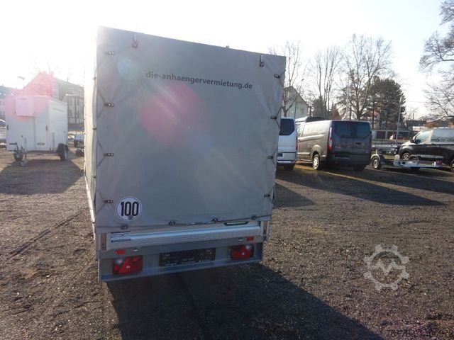 Car trailer UNSINN FZ-TECHNIK AS13-15 WEB HK 2315-13-10 Hochlader  mit Plane