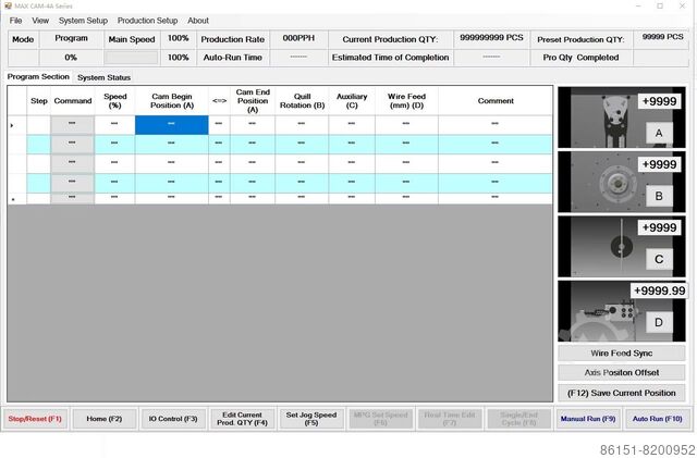 Kurvengesteuerte Federformmaschine MAX 25TS-4A