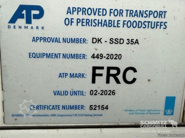 Reefer semitrailer Schmitz Cargobull Tiefkühler Fleischhang