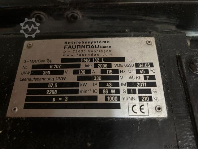 Twin-screw extruder KraussMaffei KMD 114-32
