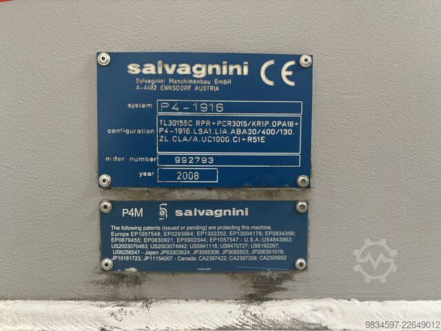 Sheet metal processing center Salvagnini P4
