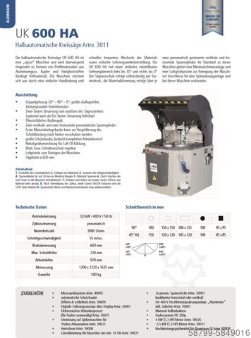 Sägeanlage UK 600 HA mit Pusher Plantec UK 600 HA mit Pusher