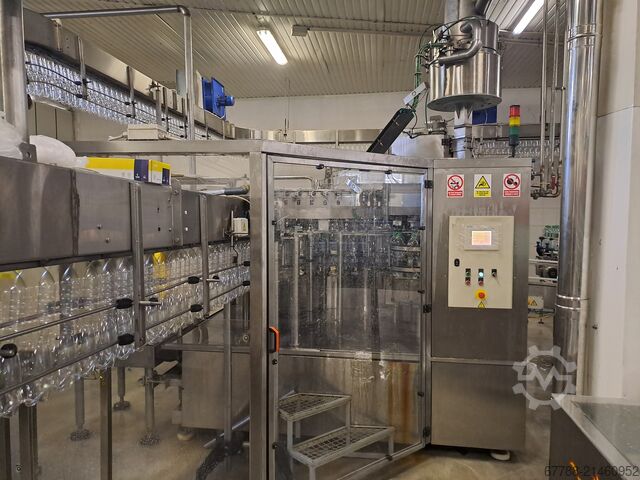 Triblock bottling line, filling machine, 10,000 bottles per hour LINNEA - ZEVOS AQUAFILL 40-60-12