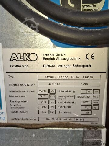 Mobile extraction system AL-KO Mobil-Jet 200