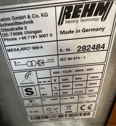 Welding machine Rehm Mega arc 300-4