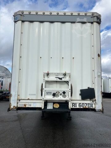 Auflieger mit Pritsche & Plane KRONE SD TAUTLINER, EDSCHA-VERDECK, BPW-ACHSEN,