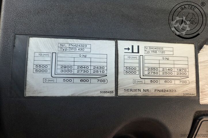 Dieselstapler Jungheinrich DFG 430