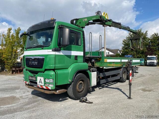 LKW mit Pritsche (offen) MAN TG-S 26.320 6x2-2 BL Pritsche Kran Hiab XS166 DS