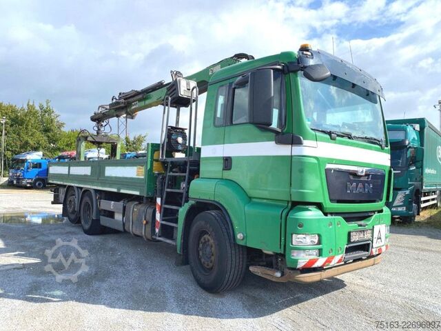 LKW mit Pritsche (offen) MAN TG-S 26.320 6x2-2 BL Pritsche Kran Hiab XS166 DS