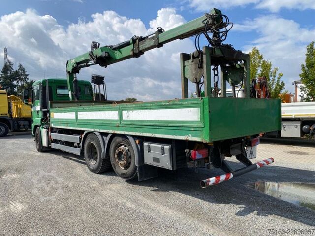 LKW mit Pritsche (offen) MAN TG-S 26.320 6x2-2 BL Pritsche Kran Hiab XS166 DS