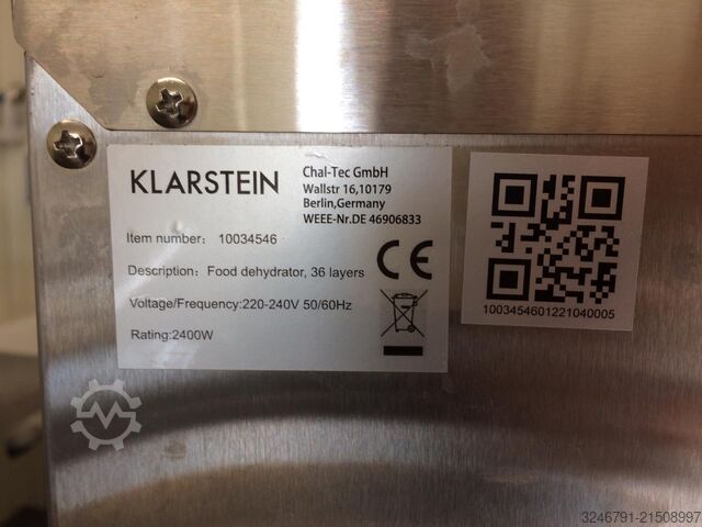 Trockenschrank, Dörrautomat Klarstein 