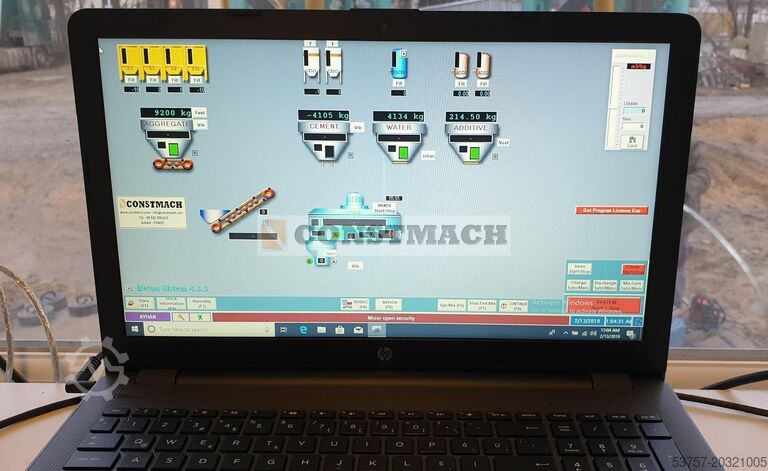 Concrete mixing plant, concrete plant CONSTMACH 60 M3/H Fixed Concrete Batching Plant
