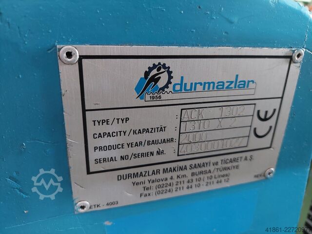 Hand-Schwenkbiegemaschine DURMA ACK 1302