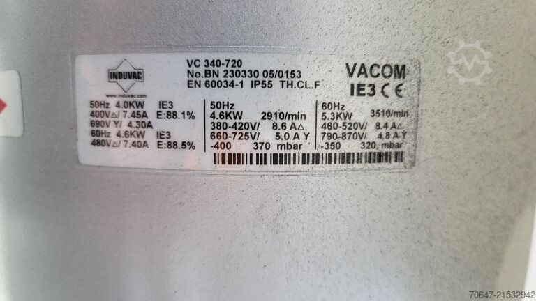 Trockenlufttrockner mit Vakuumpumpe Motan Luxor LA/8-200