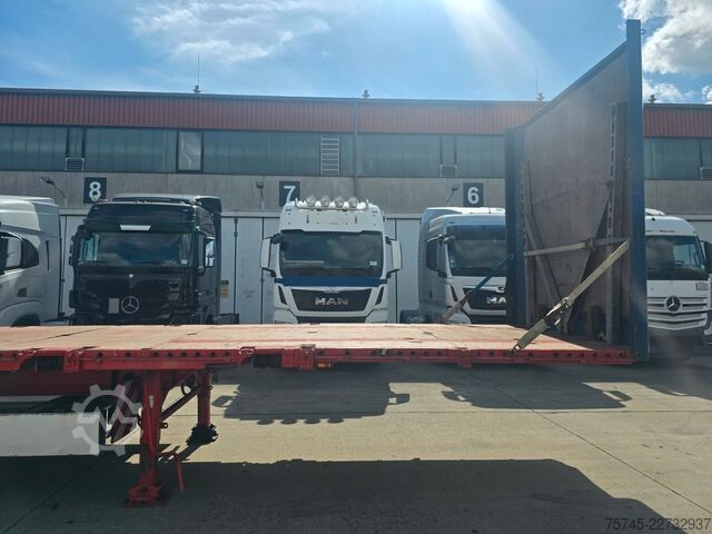 Auflieger mit Arbeitsbühne KRONE SD * PLATEAU * BPW * STAHLMATTEN