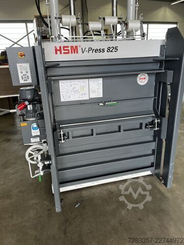Baler for cardboard and film HSM V-Press 825 plus pro