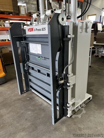 Baler for cardboard and film HSM V-Press 825 plus pro