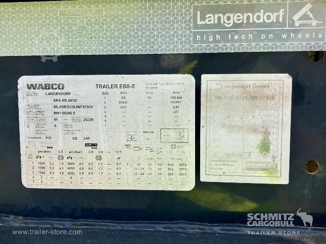 Tipper semitrailer Langendorf Kipper Stahlrundmulde 24m³
