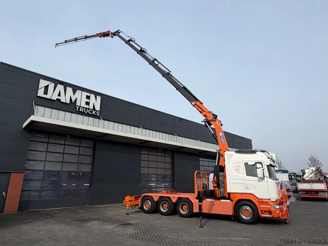 Crane truck Scania R580 V8 R 580 LB 8x4 HMF 4020-K6 + JIB FJ 600-K4