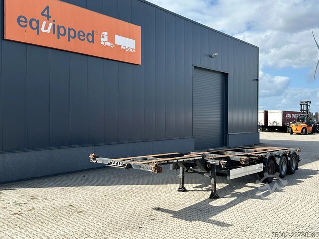Container transportation Krone 40FT High Cube Chassis / BPW / drum / NL-chassi...
