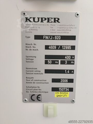 Furnierzusammensetzmaschine Kuper FWJ 920