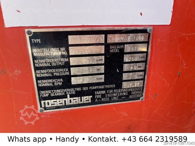 Spezial-LKW STEYR 590 132 L38 4x2 Feuerwehr Bj 1978