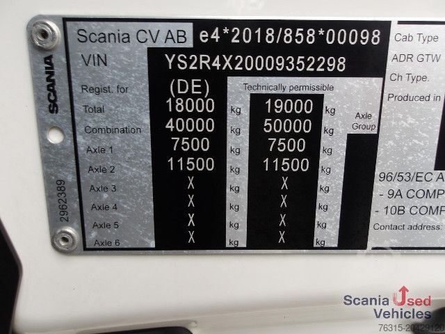 Volumen SZM Scania R 460 EB - MEGA - HIGHLINE - 2x TANKs - ACC