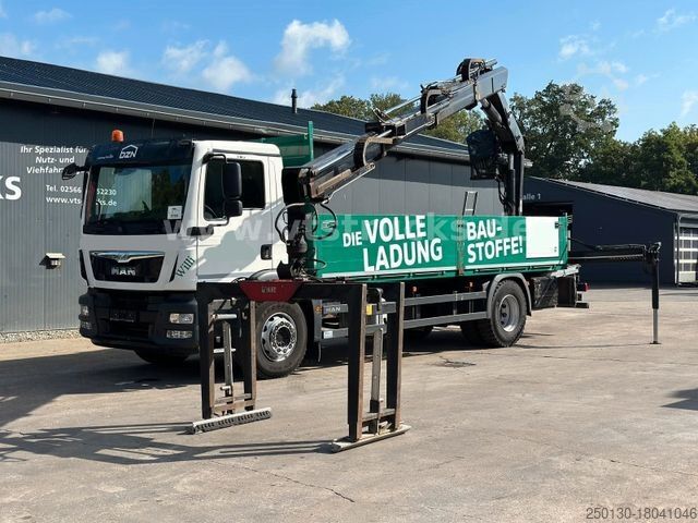 LKW mit Pritsche (offen) MAN TGM 18.290 4x2 Euro6 Pritsche + HIAB Ladekran