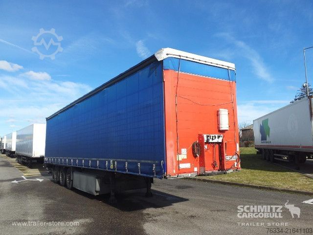 Open semitrailer with tarp Schmitz Cargobull Semitrailer Curtainsider Standard Hayon